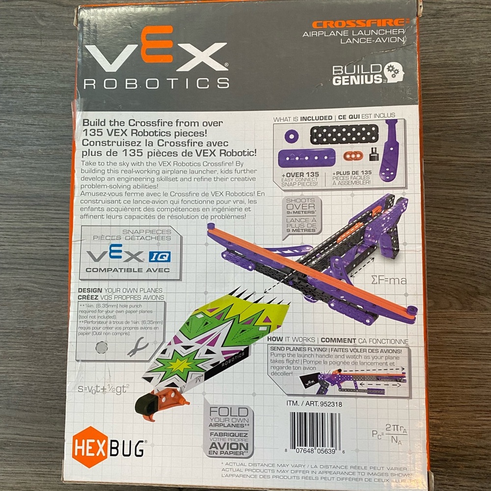 Crossfire Airplane Launcher - Purple and Green